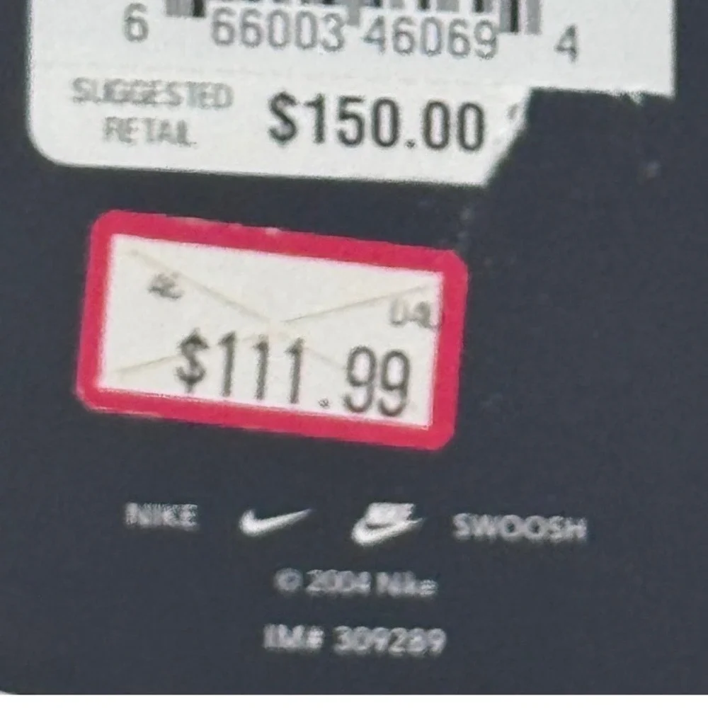 Vintage Nike Air Swoosh Warm Up Pants‎ Mens L Heavyweight Ankle Zip Y2K 2004 NWT